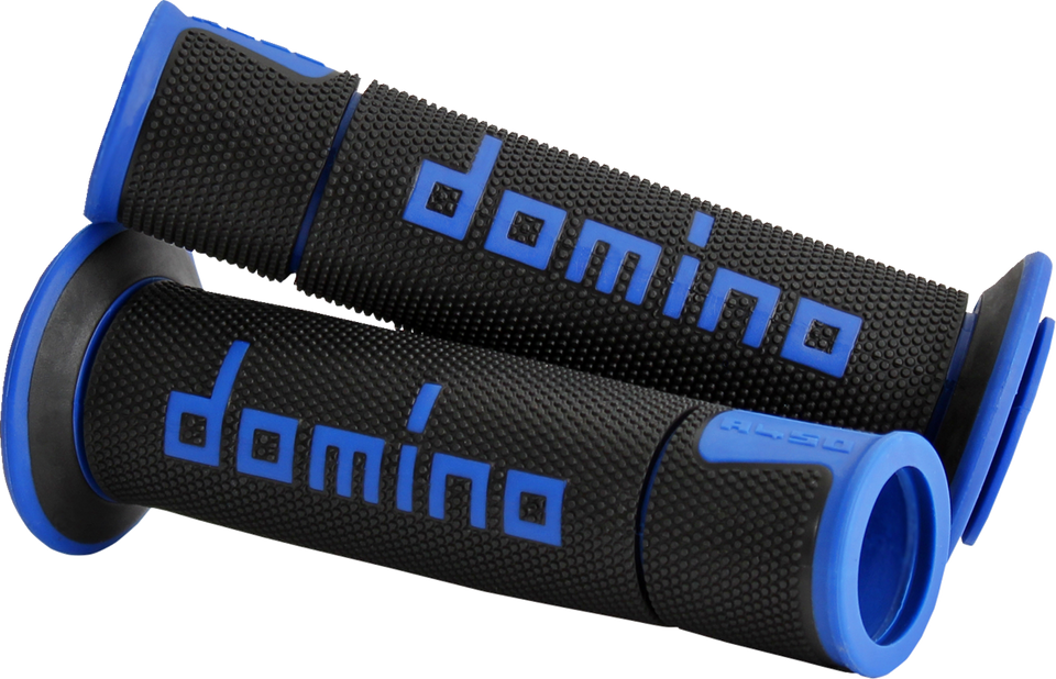 Grips - Domino - A450 - Black/Blue - Lutzka's Garage