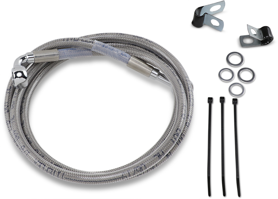 Brake Line - Front - +6" - Stainless Steel - Lutzka's Garage