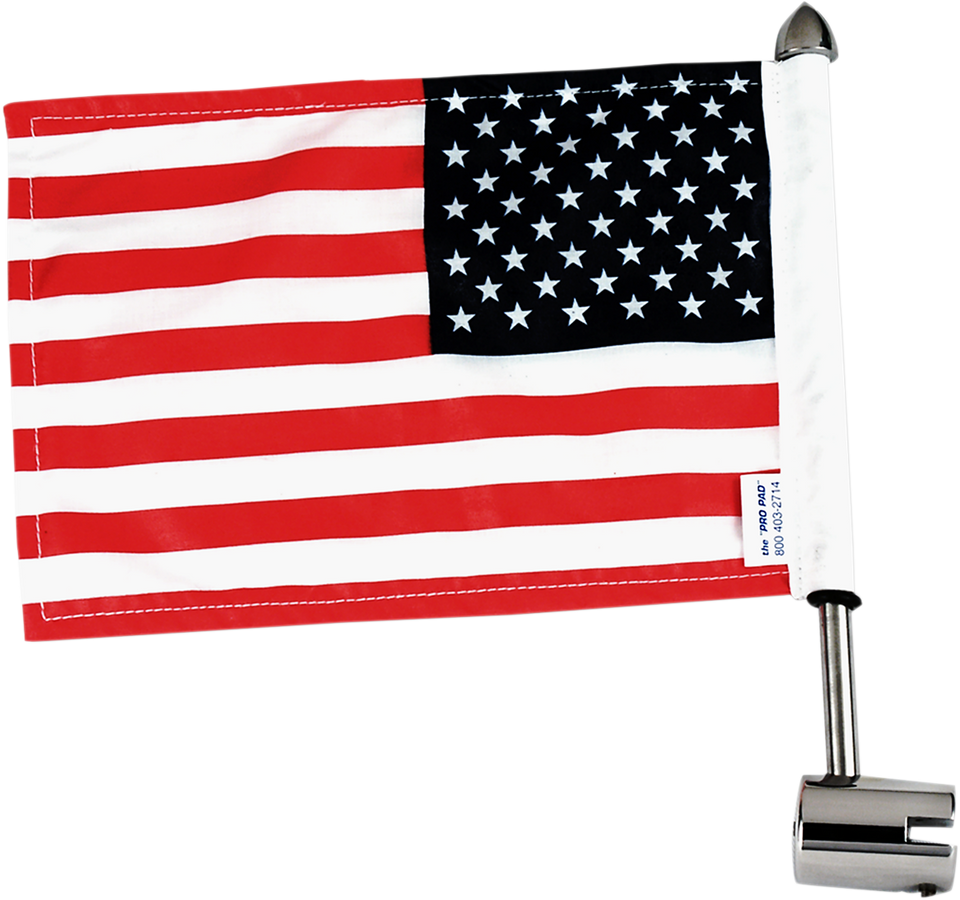 Luggage Rack Flag Mount - 1/4" Flat - With 6" X 9" Flag