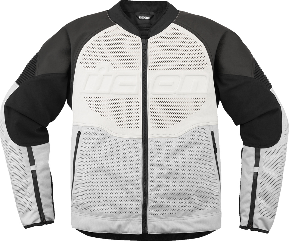 Overlord3™ CE Leather Jacket - White - Small - Lutzka's Garage