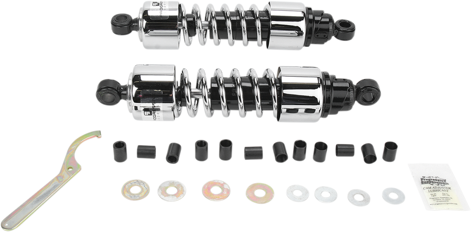 Shocks - 412 Cruiser Series - Chrome - 12.5" - Heavy Duty - Lutzka's Garage