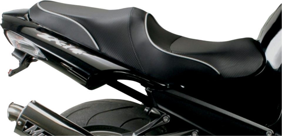 World Sport™ Performance Seat - Black - Carbon FX - Regular - ZX-14 06-22 - Lutzka's Garage
