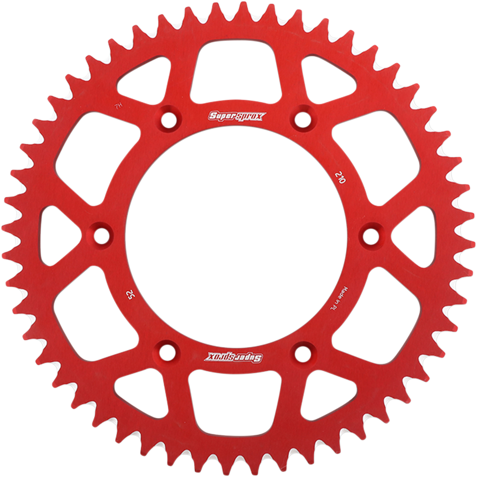 Rear Sprocket - Red - Honda - 52 Tooth - Lutzka's Garage