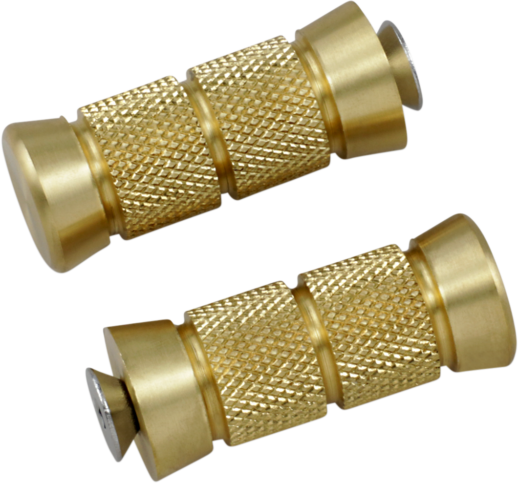 Toe Peg - Knurled - Brass