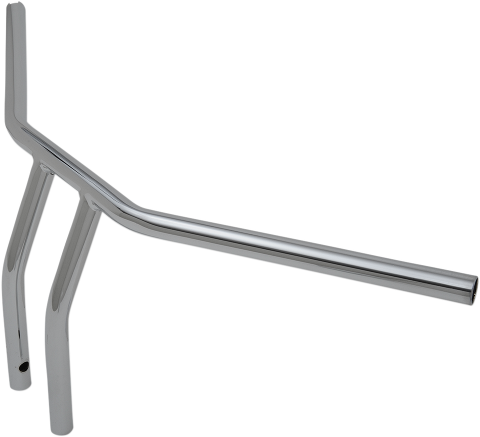 Handlebar - T-Bar - Drilled/Dimpled - 10" - Chrome - Lutzka's Garage