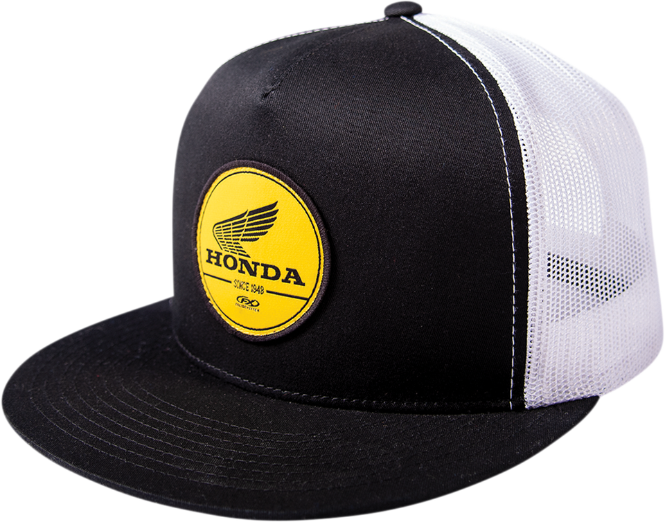 Honda Gold Snapback Hat - Black/White - Lutzka's Garage