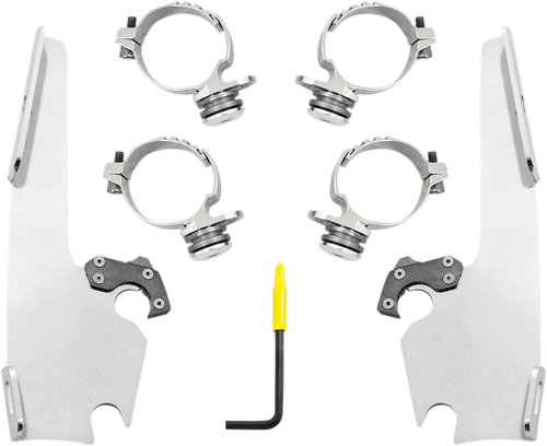 Batwing - Mounting Kit - Polished - FXLR