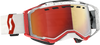Prospect Snow Goggles - Light Sensitive - White/Red - Red Chrome - Lutzka's Garage