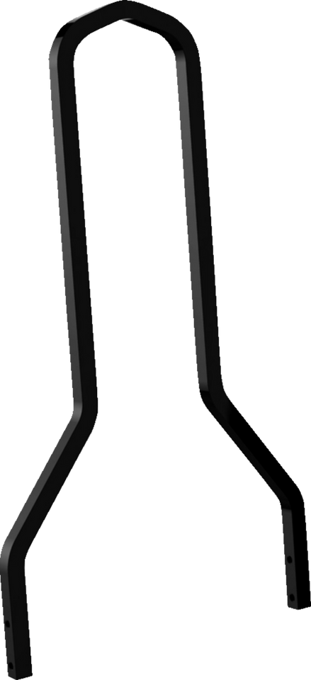 Square Sissy Bar - Black - 15.5" H x 11" W - Lutzka's Garage