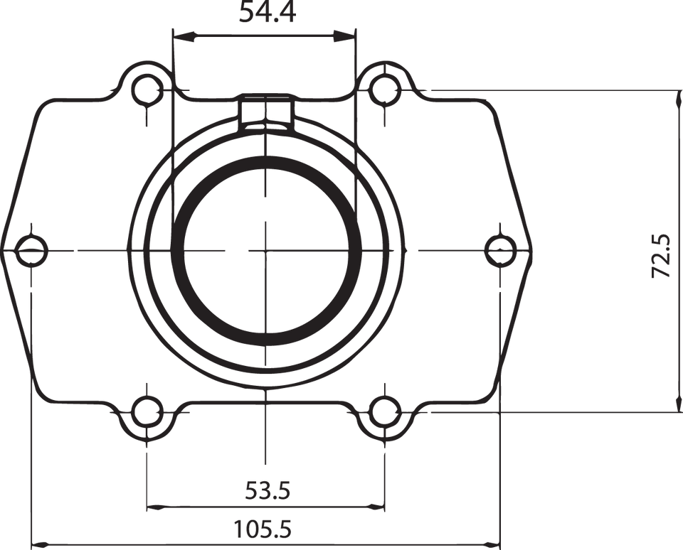 Carburetor Mounting Flange - Arctic Cat