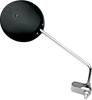 Mirror - Side View - Round - Black w/Chrome Stem - Right/Left
