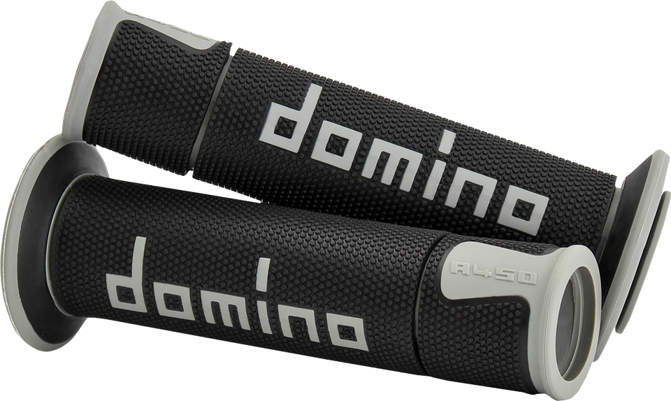 Grips - Domino - A450 - Black/Gray - Lutzka's Garage