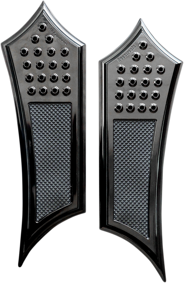 Front Floorboards - Extended - Black - Drilled - Instigator - FL - Lutzka's Garage