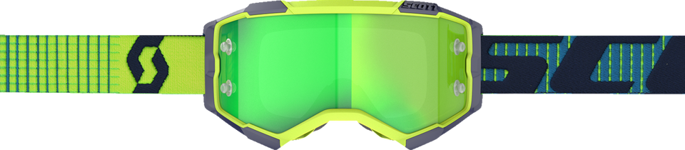 Fury Goggle - Blue/Yellow - Green Works - Lutzka's Garage