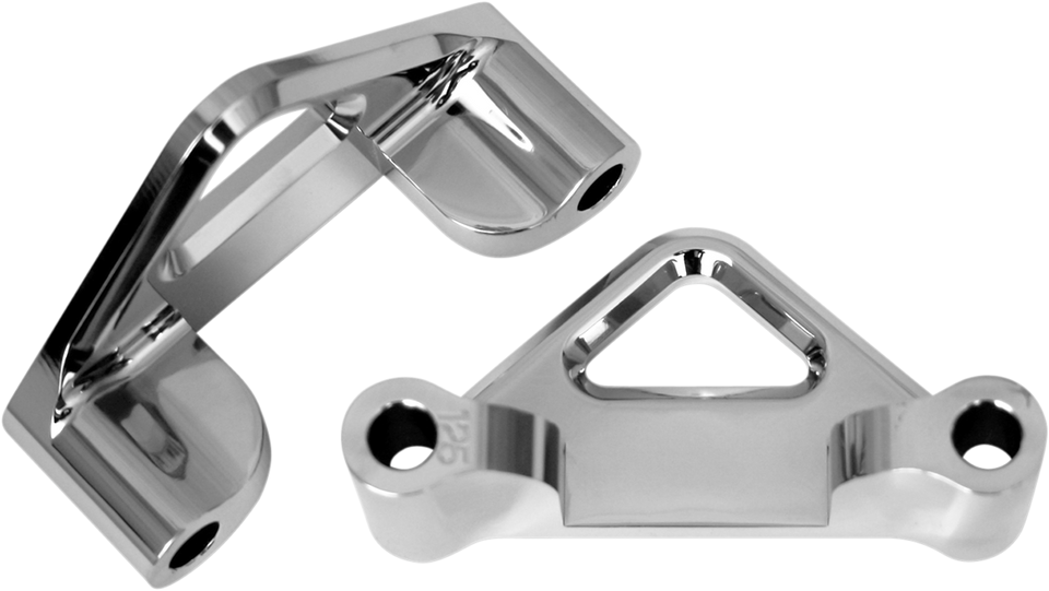Hot Legs/Bagger Legs Fender Spacers - Chrome - 1.25" Spacer - For 5-1/2" Width Fender - Lutzka's Garage