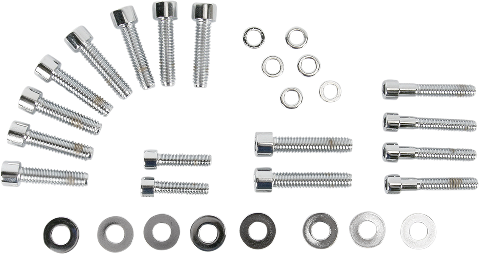 Bolt Kit - Transmission Side Cover - Socket-Head - Chrome - Lutzka's Garage