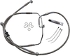 Brake Line - +10" - Stainless Steel - FXDF 08-17 - Lutzka's Garage
