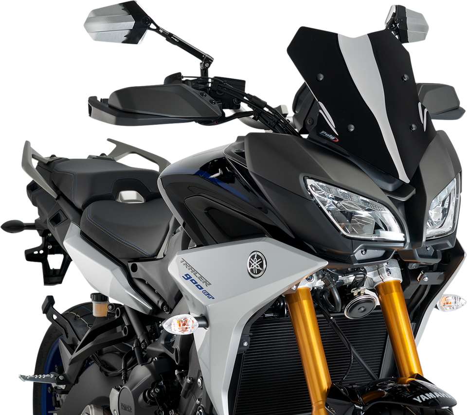 Race Windscreen - 14-3/4" - Black - Yamaha - Lutzka's Garage