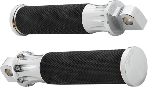 Footpegs - Deep Cut - Chrome - Lutzka's Garage