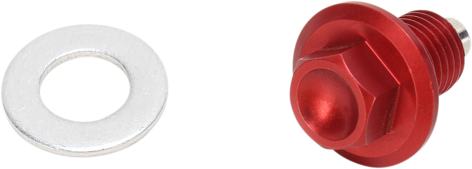 Magnetic Drain Plug - Red - Honda - Lutzka's Garage