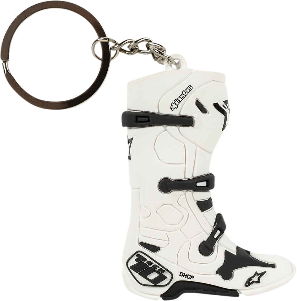 Key Fob - Tech 10 Boot - White - Lutzka's Garage