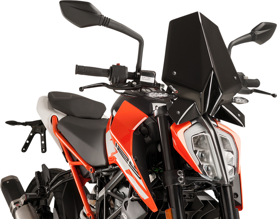 New Generation Windscreen - 16-1/4" - Black - KTM - Lutzka's Garage