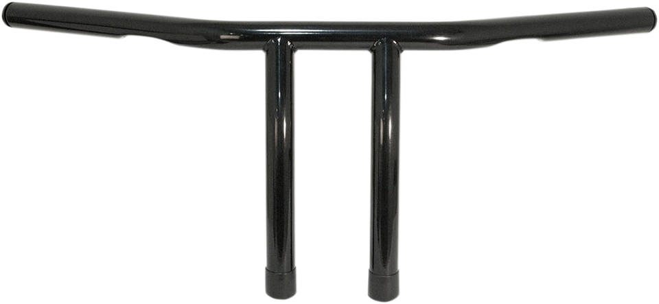 Handlebar - T-Bar - 8" - Dimpled - Black - Lutzka's Garage
