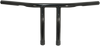 Handlebar - T-Bar - 8" - Dimpled - Black - Lutzka's Garage
