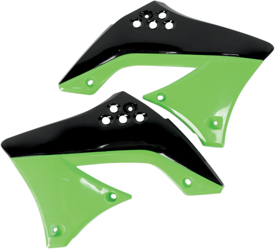 Radiator Shroud - Black/Green - Lutzka's Garage