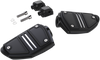 Twin Rail Footpeg - With Mount - Black - Softail - Lutzka's Garage