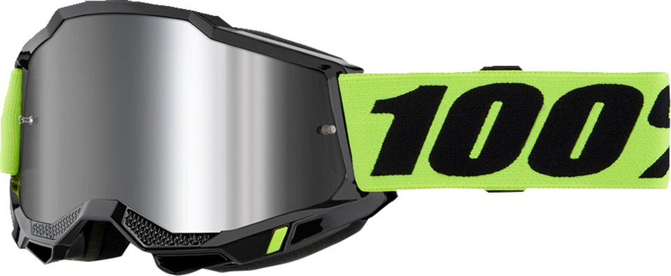 Accuri 2 Goggle - Neon Yellow - Silver Mirror - Lutzka's Garage