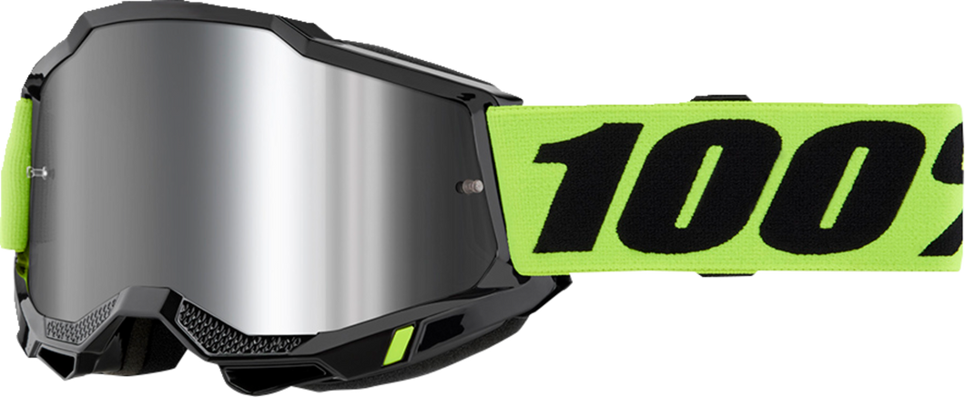 Accuri 2 Goggle - Neon Yellow - Silver Mirror - Lutzka's Garage
