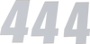 SX Plate Number - #4 - White - 6" - Lutzka's Garage