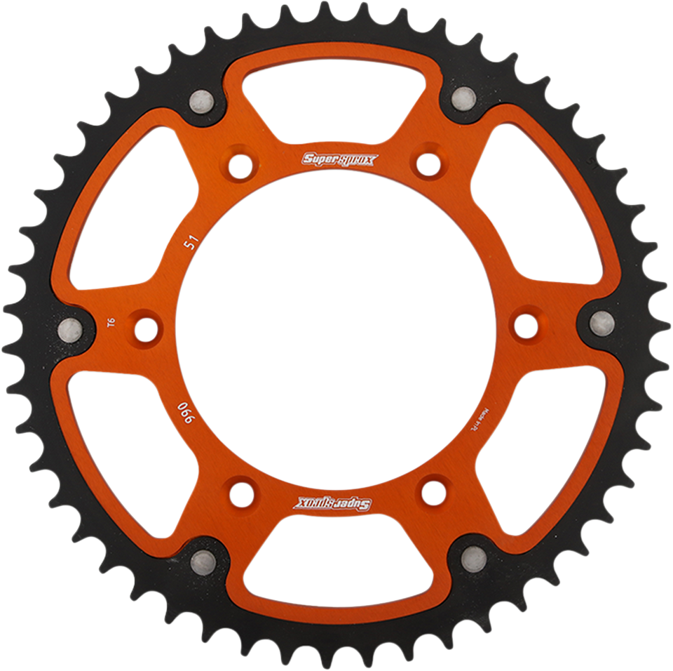 Stealth Rear Sprocket - 51 Tooth - Orange - Husaberg/Husqvarna/KTM - Lutzka's Garage
