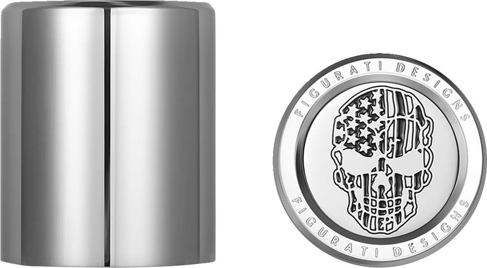 Docking Hardware Covers - American Flag Skull - Short - Contrast Cut