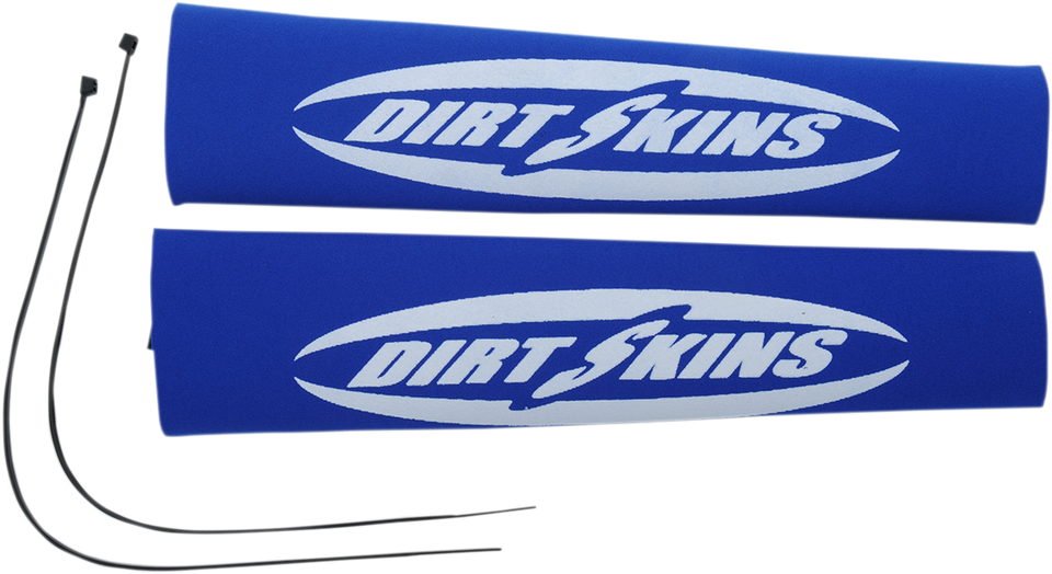 Fork Covers - 2 mm Neoprene - Blue/White - 12.25" Standard - Lutzka's Garage