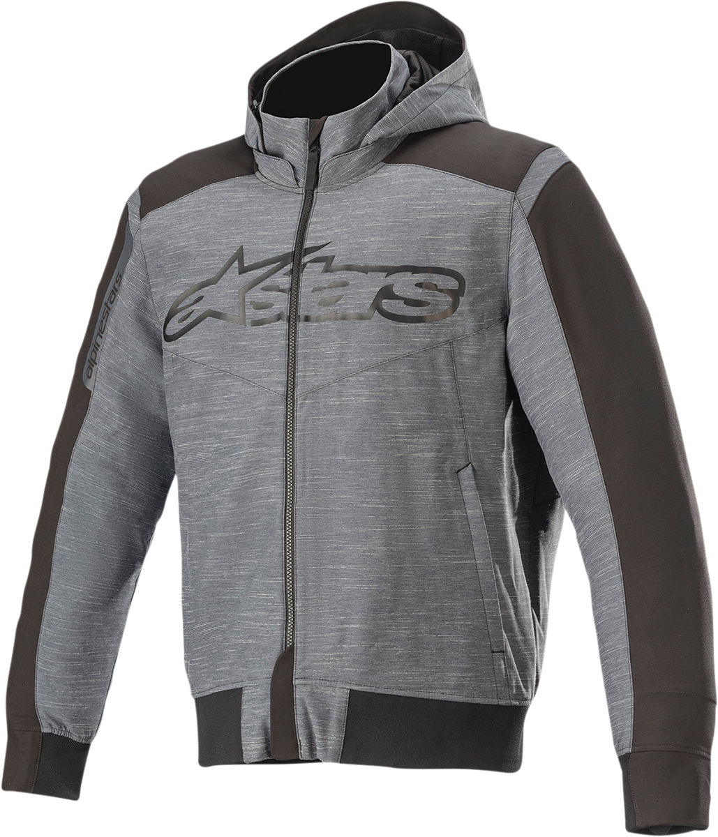 Rhod Windstopper Hoodie - Gray/Black - Small - Lutzka's Garage