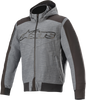 Rhod Windstopper Hoodie - Gray/Black - Small - Lutzka's Garage