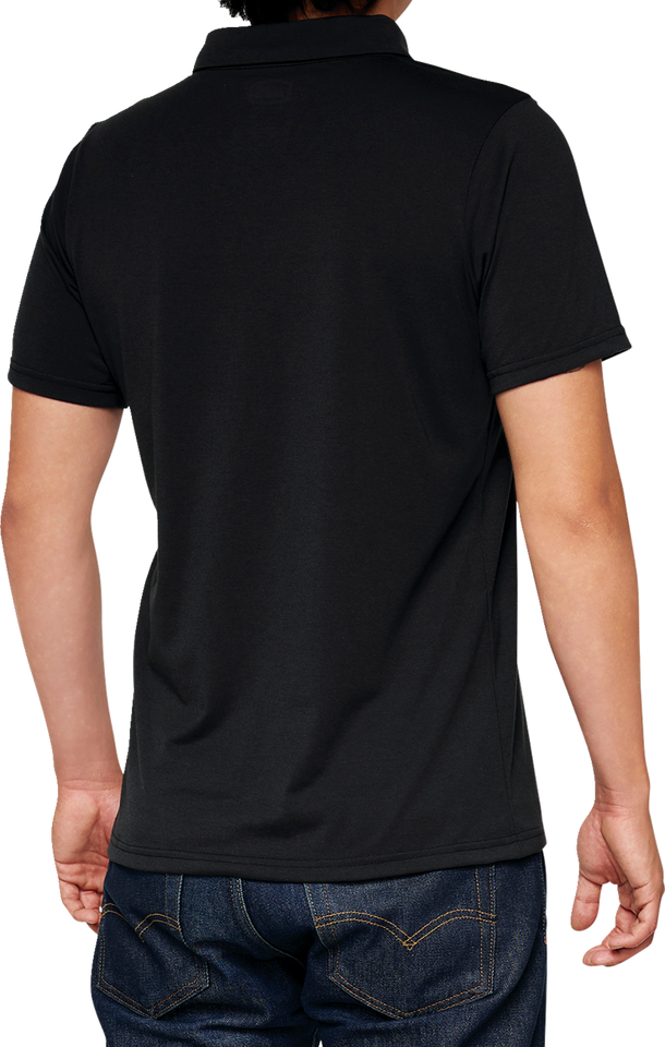 Corpo Polo Shirt - Black/Gray - Small - Lutzka's Garage