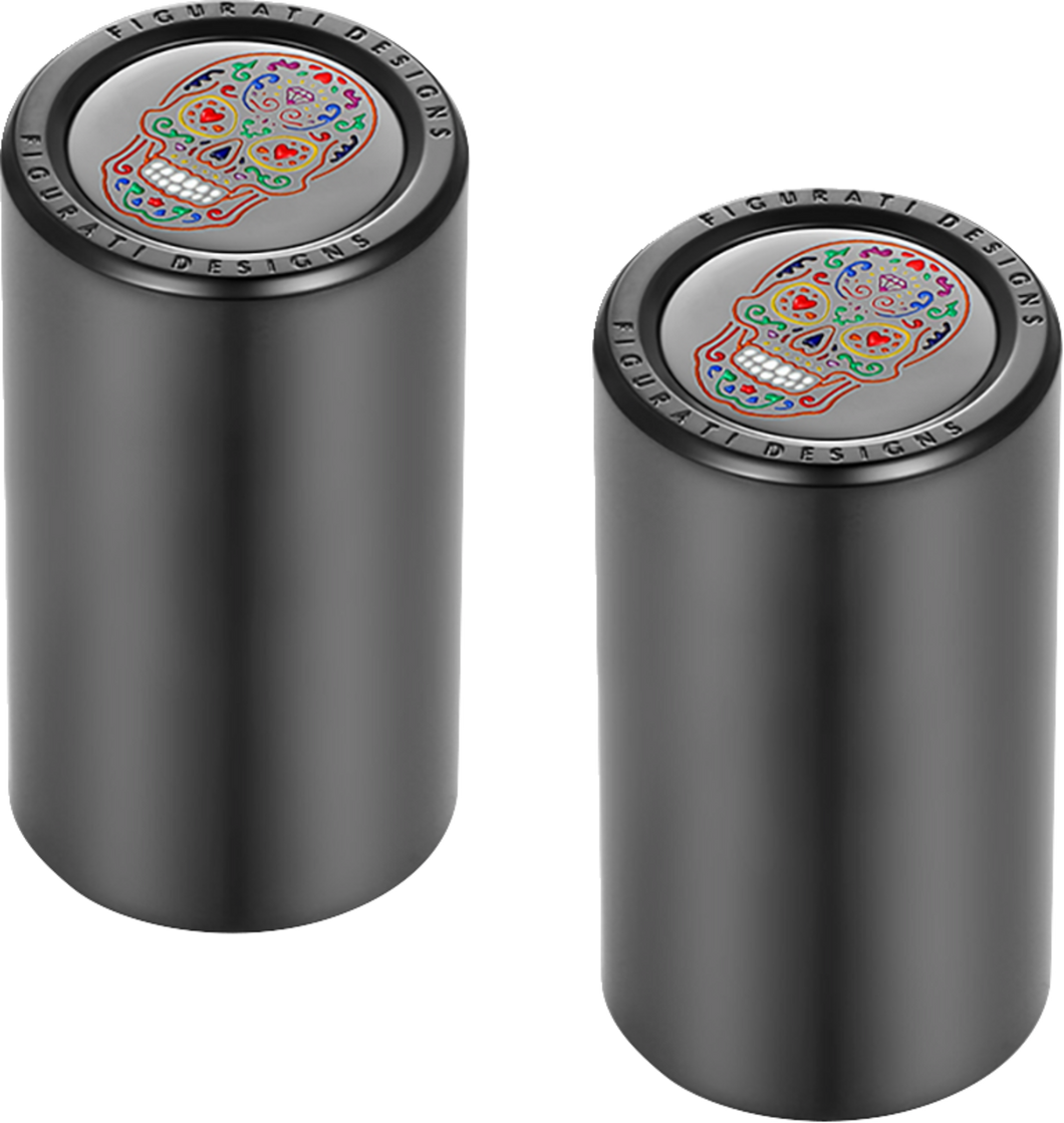 Docking Cover - Long - Black - Sugar Skull - Lutzka's Garage