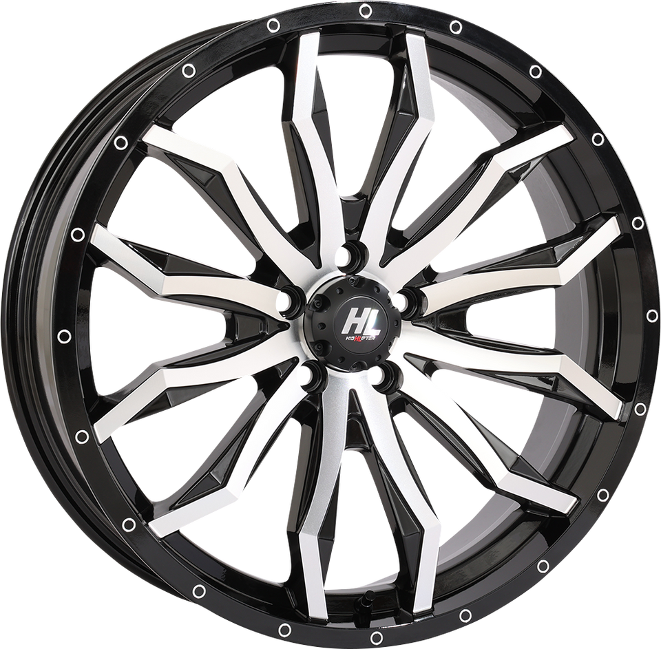 Wheel - HL21 - Front/Rear - Gloss Black w/Machined - 20x7 - 4/156 - 4+3 (+10 mm)