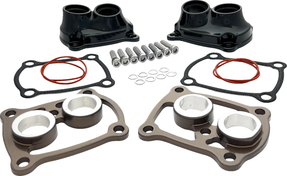 Tappet Cover - Tap-It-Right Kit - Gloss Black/Bronze - M8