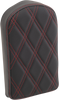 Sissy Bar Pad - Double Diamond - Red - 10" - Lutzka's Garage