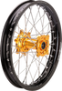 Wheel Assembly - SX-1 - Complete - Rear - Black Wheel/Gold Hub - 19x2.15 - Suzuki
