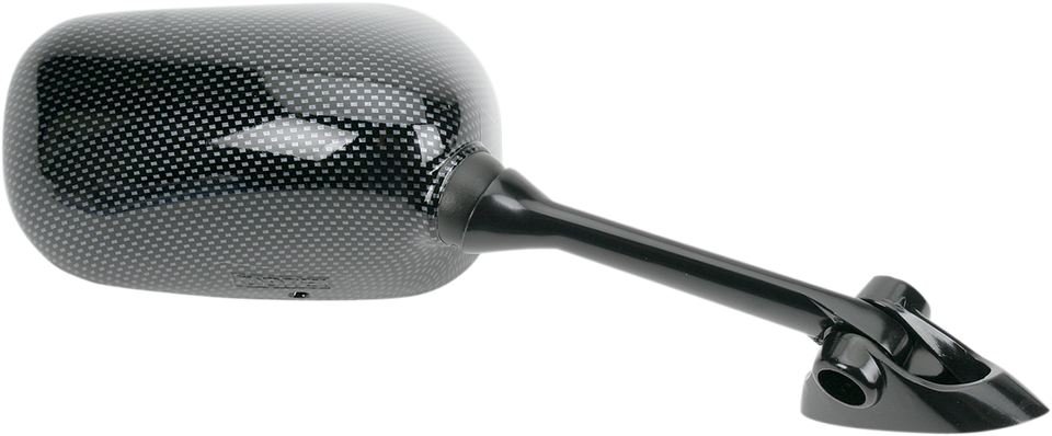 Mirror - Side View - Black/Carbon Fiber - Rectangle - Right - Suzuki