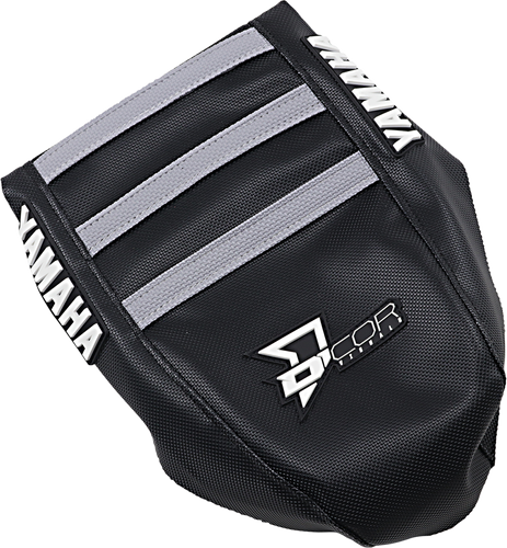 Seat Cover - Black/Gray - YZ 02-21 - Lutzka's Garage