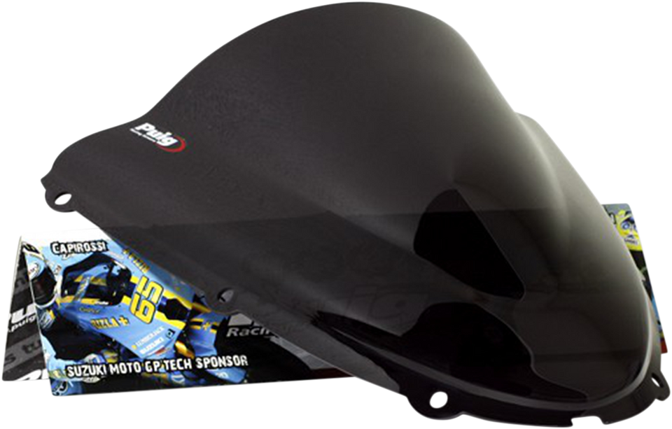 Race Windscreen - 15-3/4" - Dark Smoke - Ninja - Lutzka's Garage