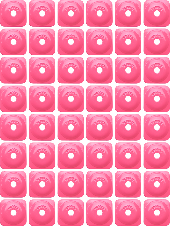 Support Plates - Pink - Square - 48 Pack - Lutzka's Garage