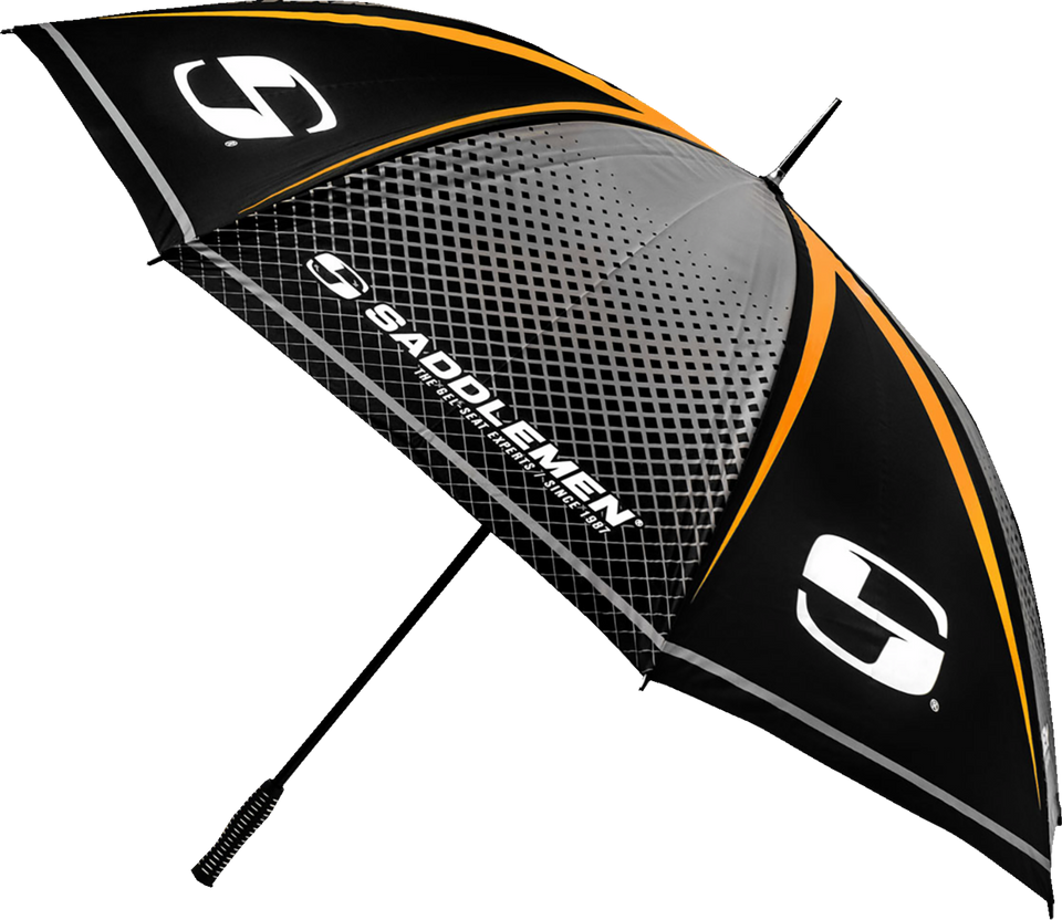 Umbrella - Black/Gray/Orange - Lutzka's Garage