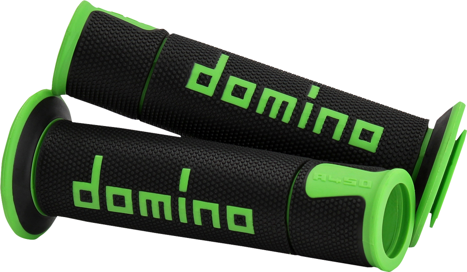Grips - Domino - A450 - Black/Green - Lutzka's Garage
